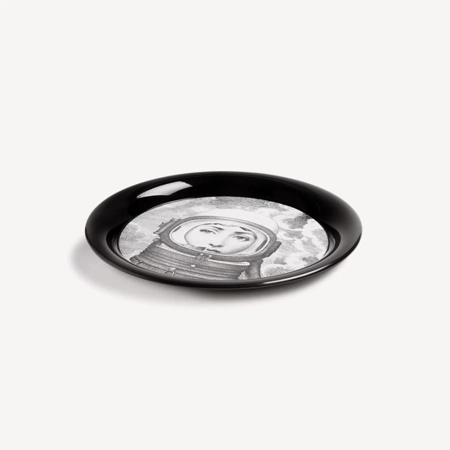 Fornasetti Tray Palombara - White and Black Decorative Collectible Tray