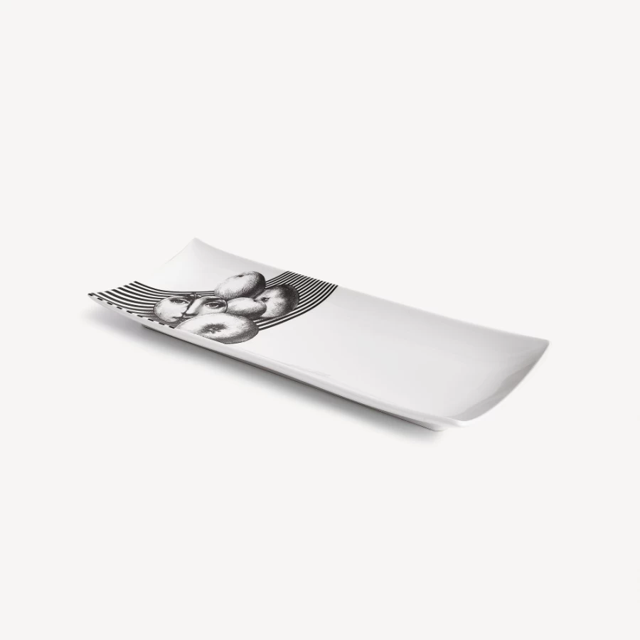 Fornasetti White and Black Tema E Variazioni N.390 Tray