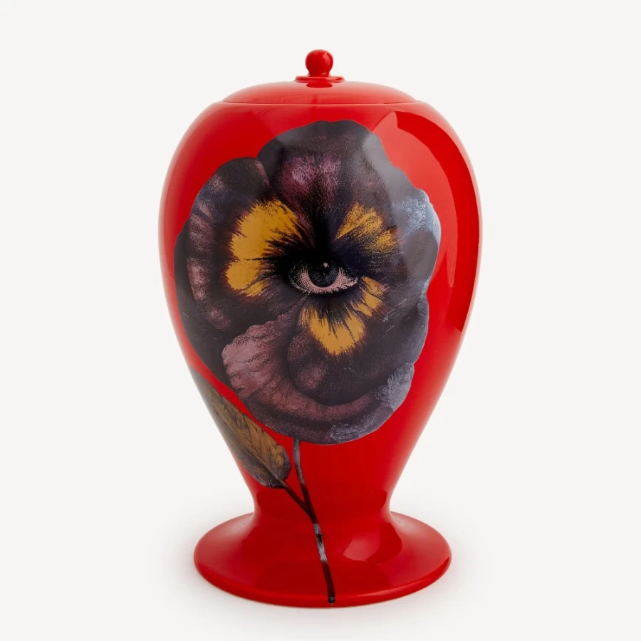 Fornasetti Multicolour Pensee Vase - Decorative Ceramic Art Piece