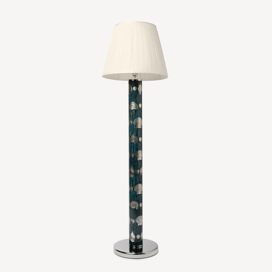 Fornasetti White Pleated Fabric Conical Lampshade