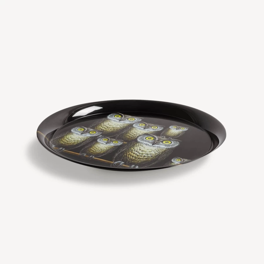 Fornasetti Multicolour Tray Civette Decorative Collectible Tray