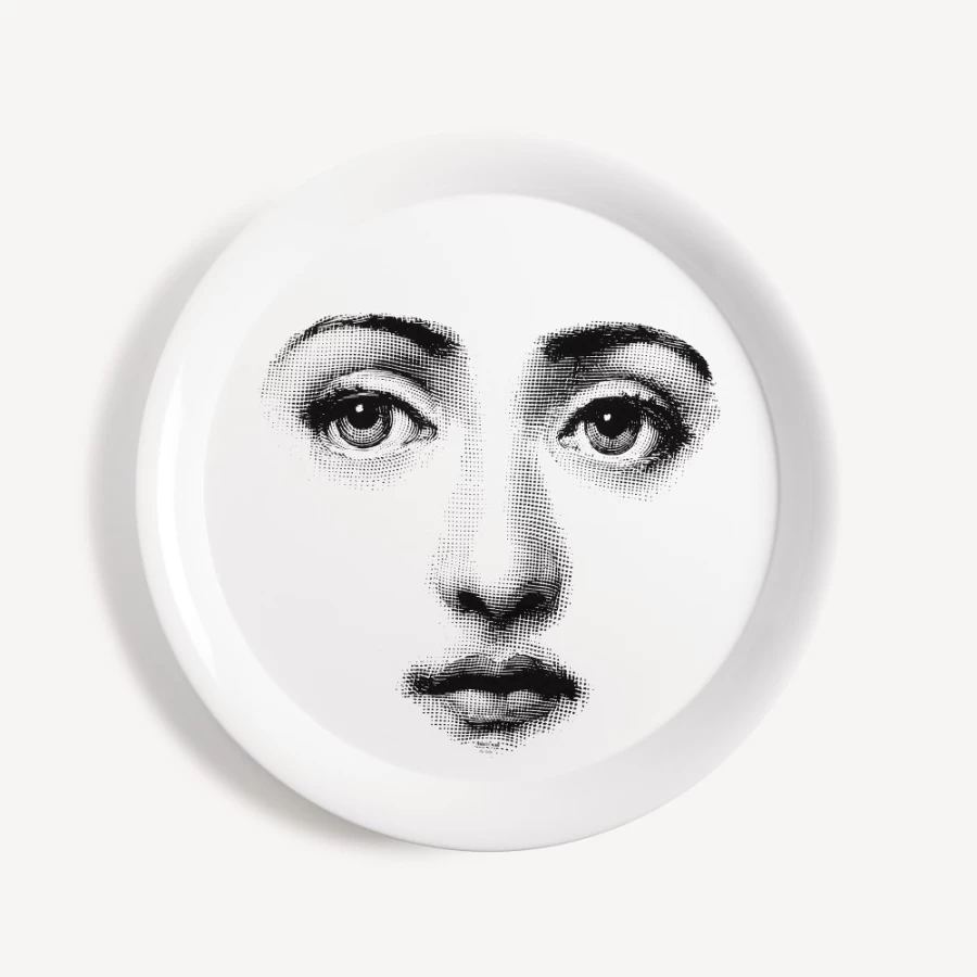 Fornasetti Tema E Variazioni No.6 Decorative Tray in White and Black
