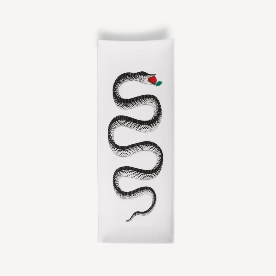 Fornasetti Serpente Multicolour Rectangular Tray - Decorative Collectible Design