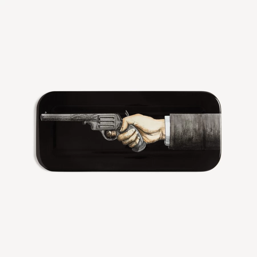 Fornasetti Multicolour Tray Braccio Con Pistola Decorative Collectible Tray