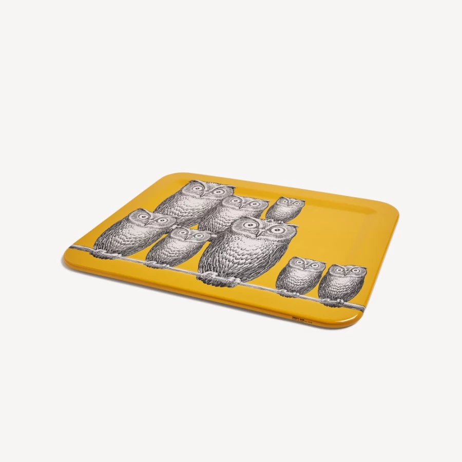 Fornasetti Multicolour Tray Civette Decorative Collectible Tray